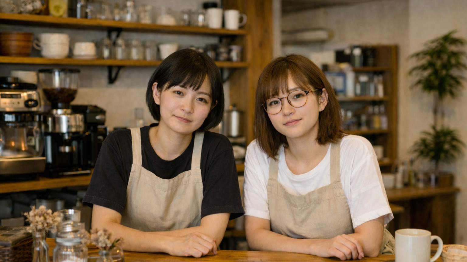 Cafe Seal（京都）の店内とスタッフ写真